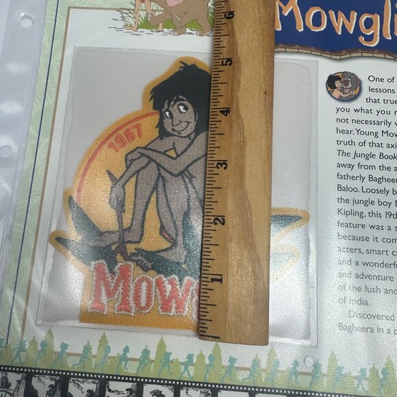 Disney Mowgli 1957 Collectible Patch With Story Card Willabee & Ward - Picture 3 of 4